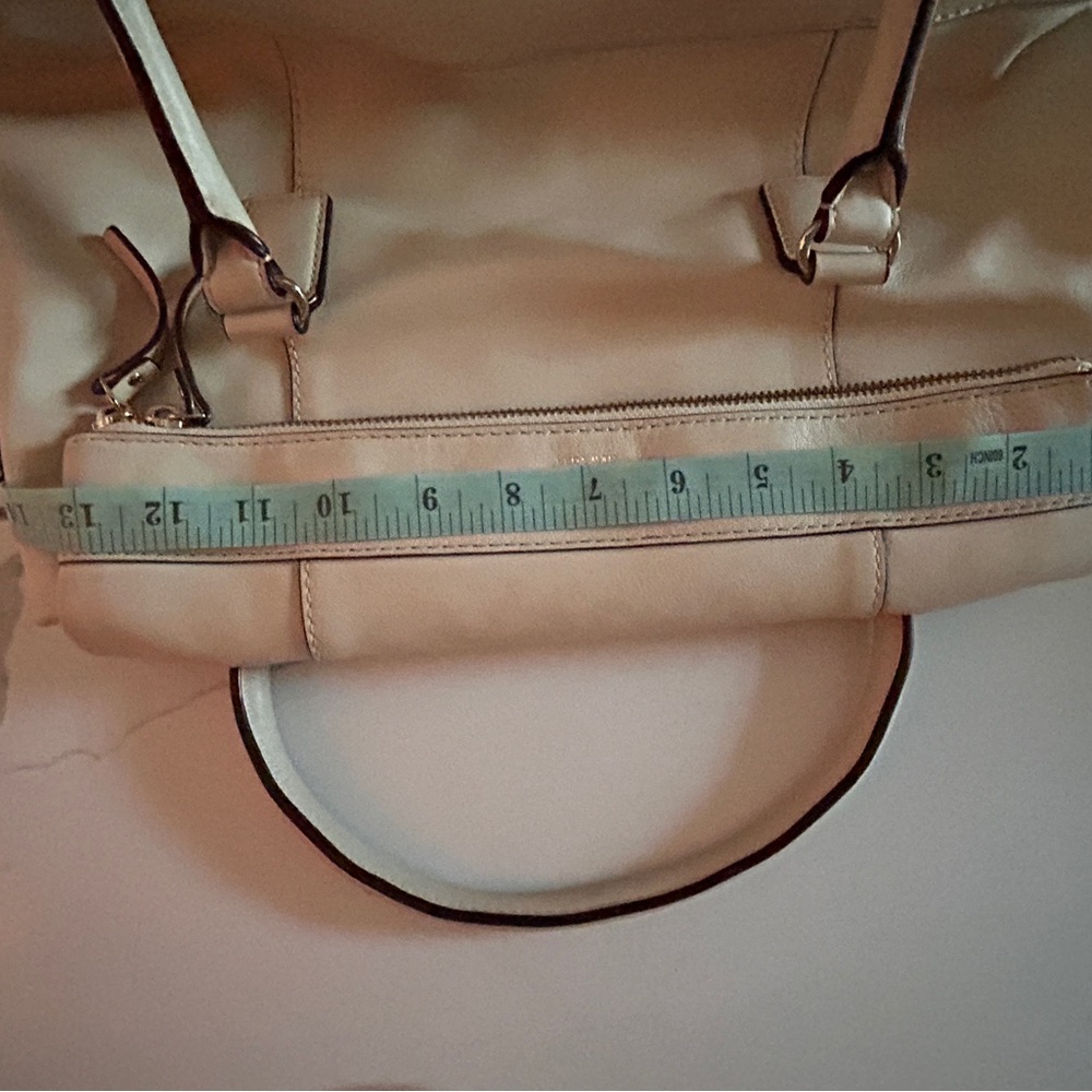 USED Kate Spade Cream Leather Shoulder Bag with Top Handles - Picture 16 of 16
